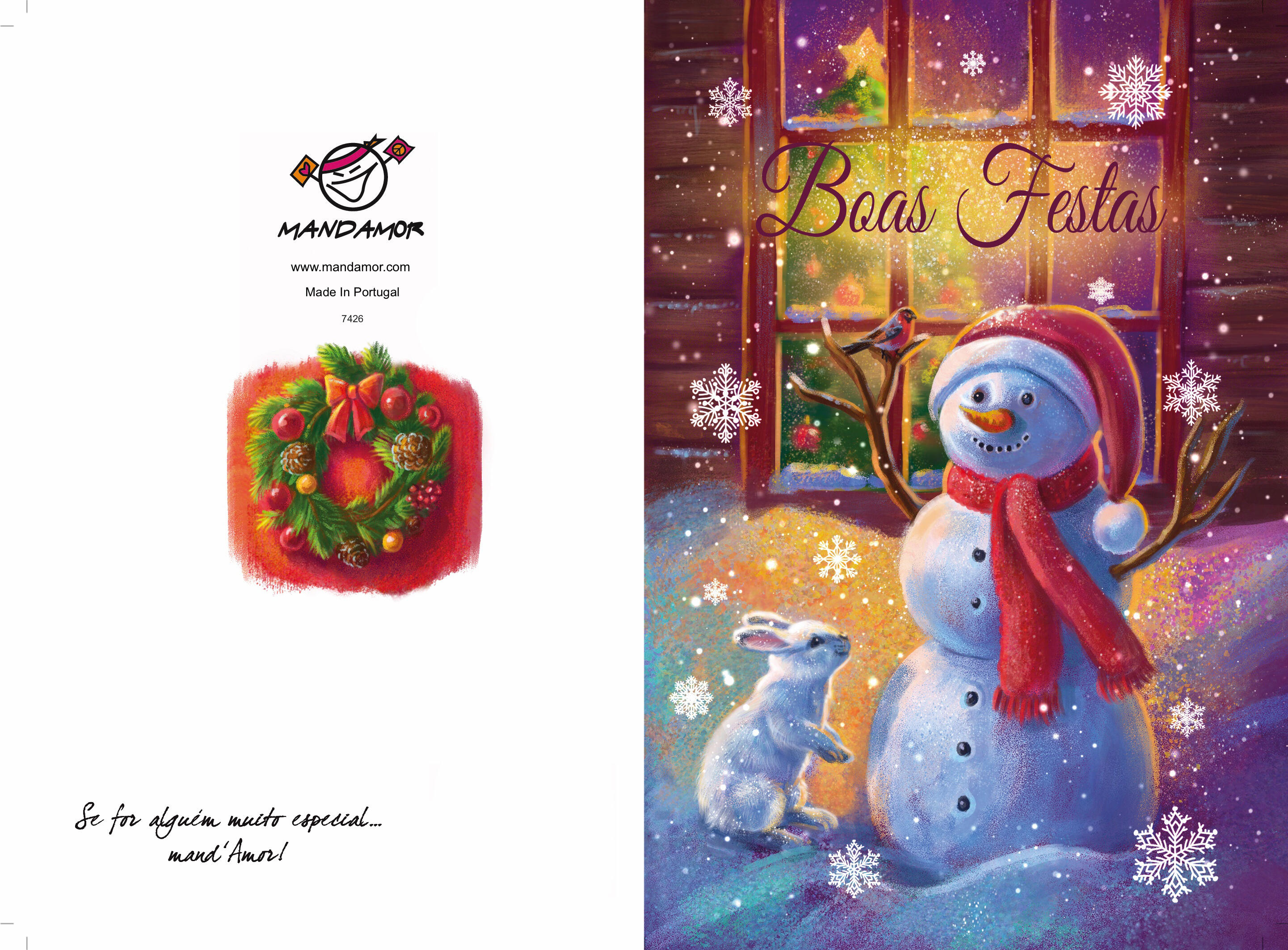 Snowman - Christmas Greeting Card Design for Mandamor Snowman - Christmas Greeting Card Design for Mandamor