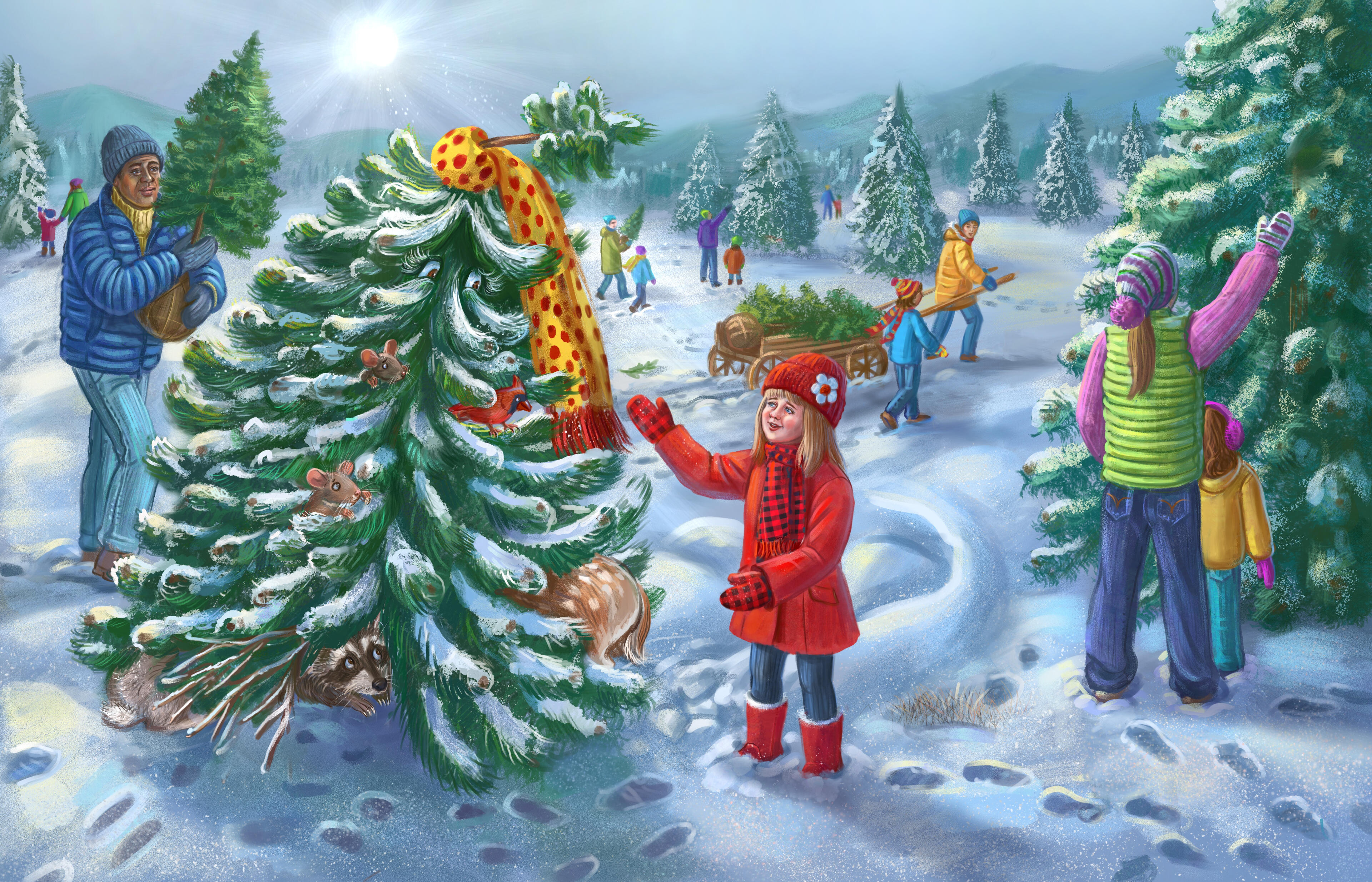 The Kind Christmas Pine - Interior Spread The Kind Christmas Pine - Interior Spread